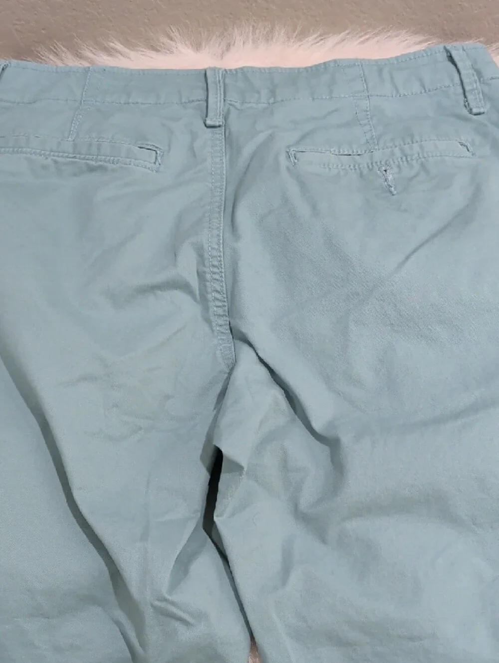 Aeropostale‎ Men's Pale Blue Flat-Front Shorts